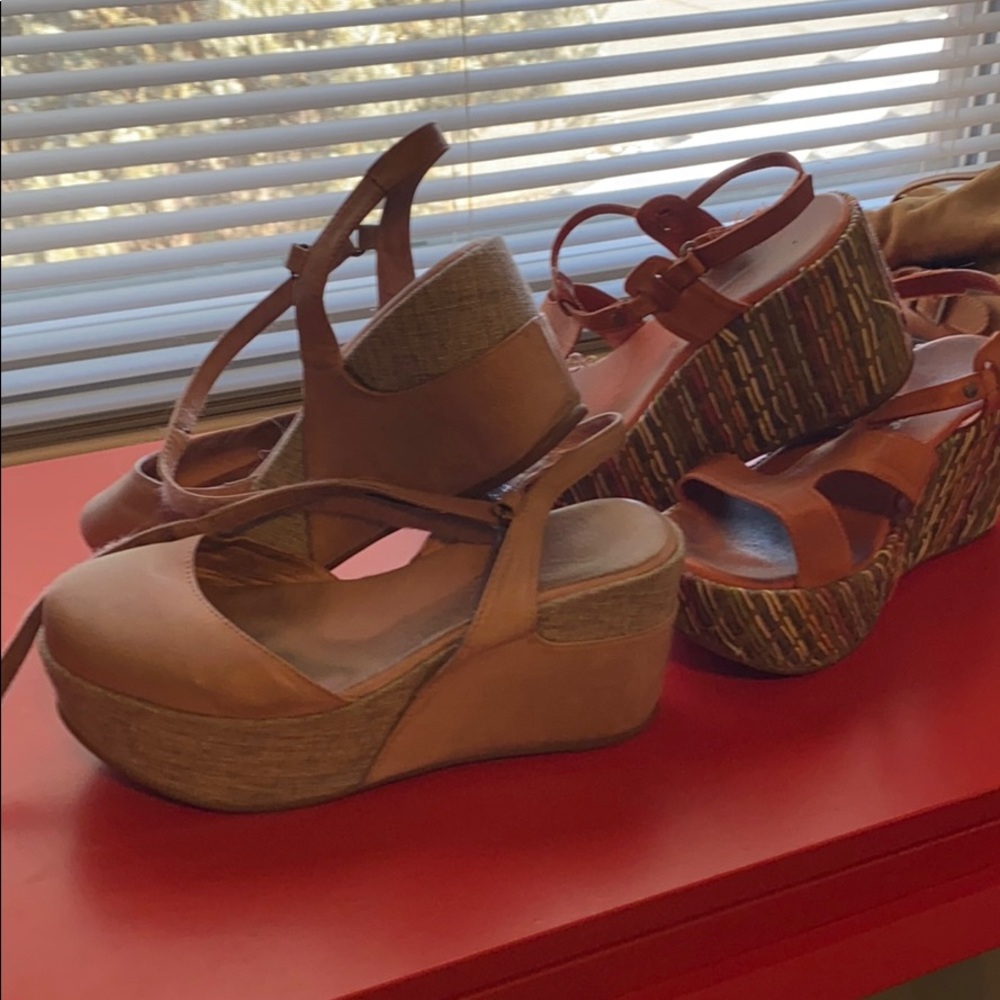 2 pairs of Antelope wedge sandals